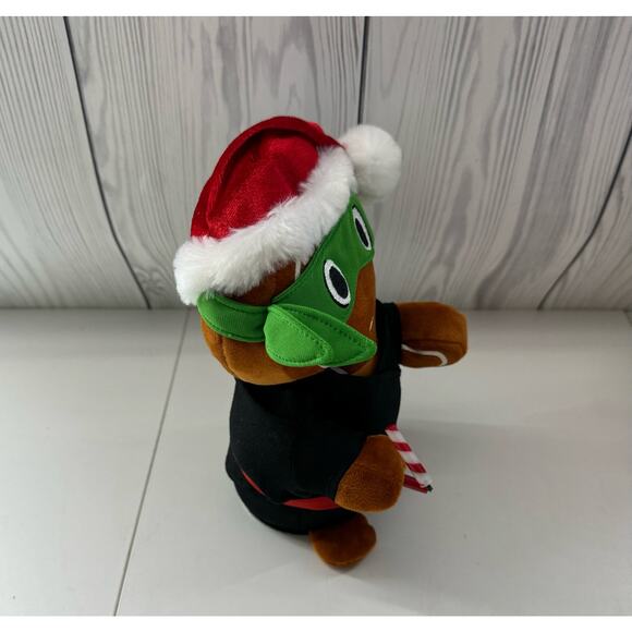 Gemmy Animated Singing Kung Fu Gingerbread Man Christmas Ninja Cookie 9" Tall - Picture 4 of 5